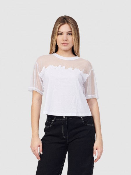 T-Shirt Woman White Armani Exchange