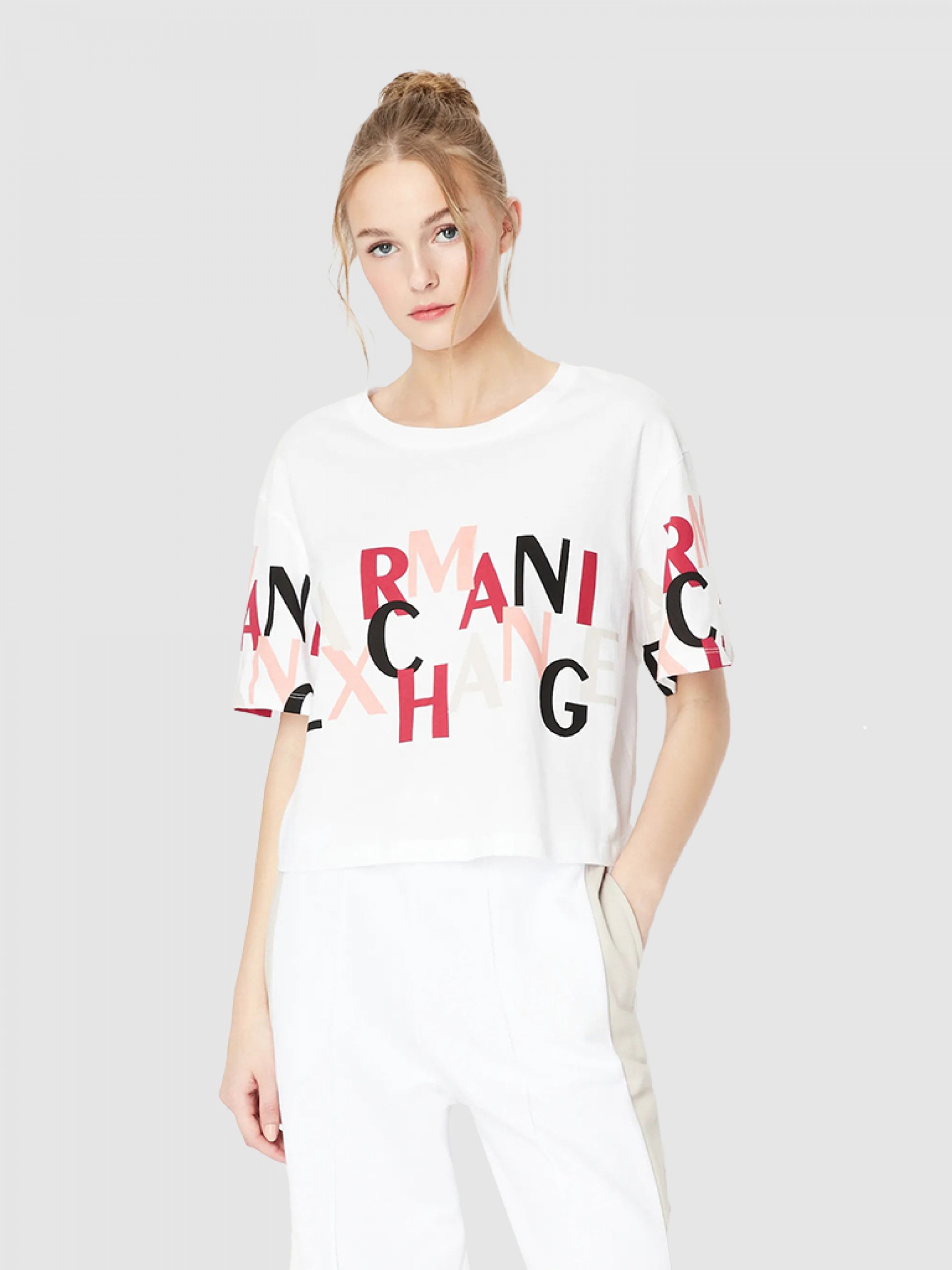 Camiseta Mujer Armani Exchange Blanco Mellmak