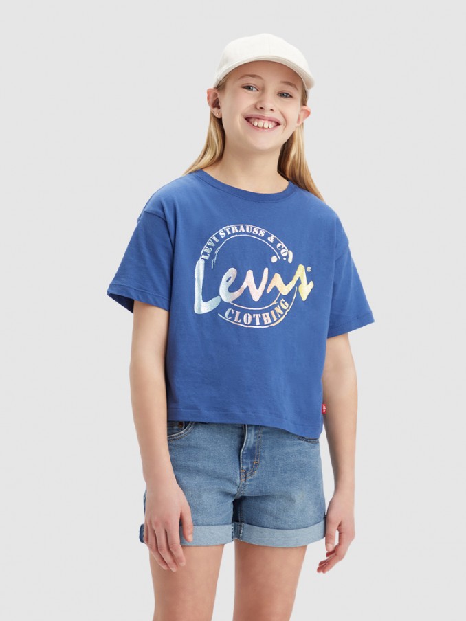 Camiseta Nia Azul Marino Levis