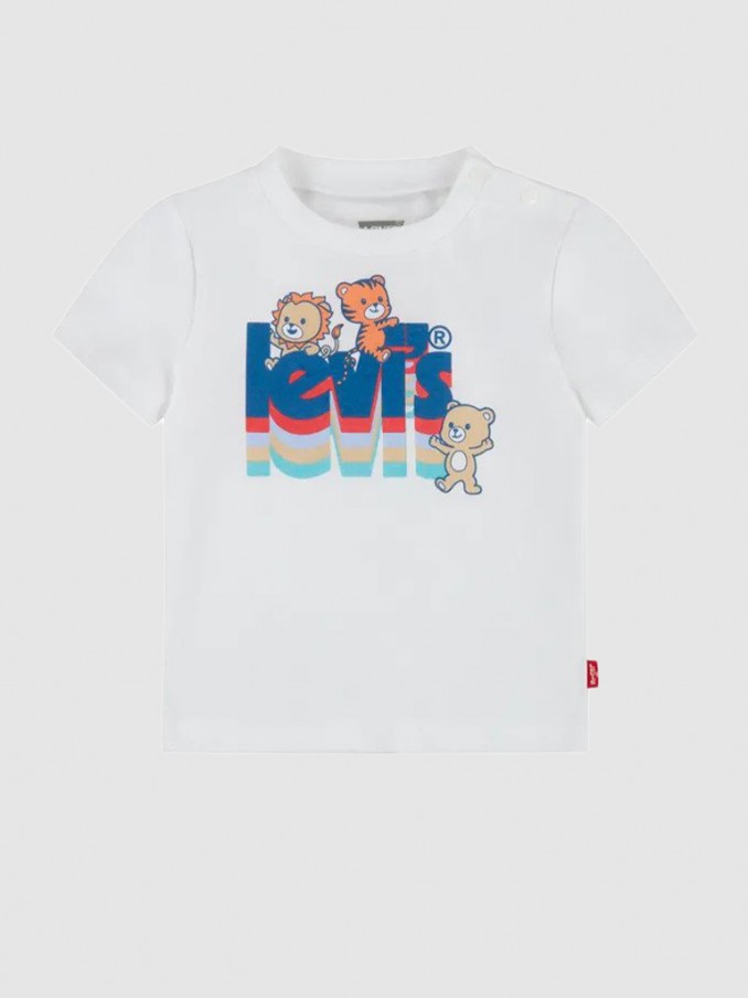Camiseta Bebe Nio Blanco Levis