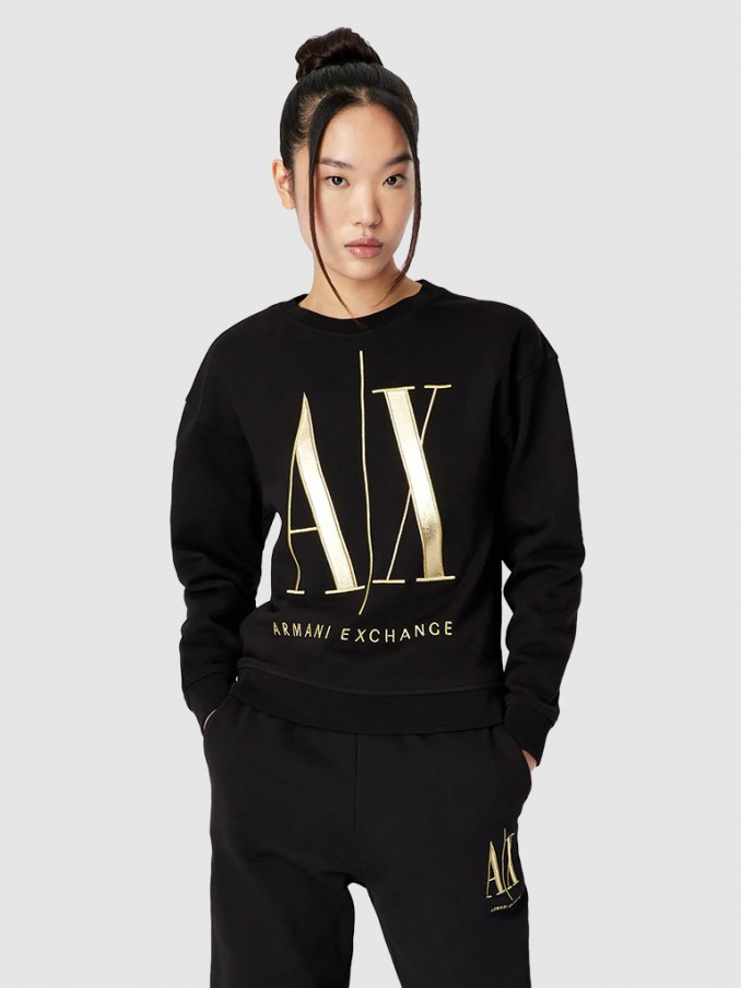 Sweatshirt Mujer Negro Armani Exchange
