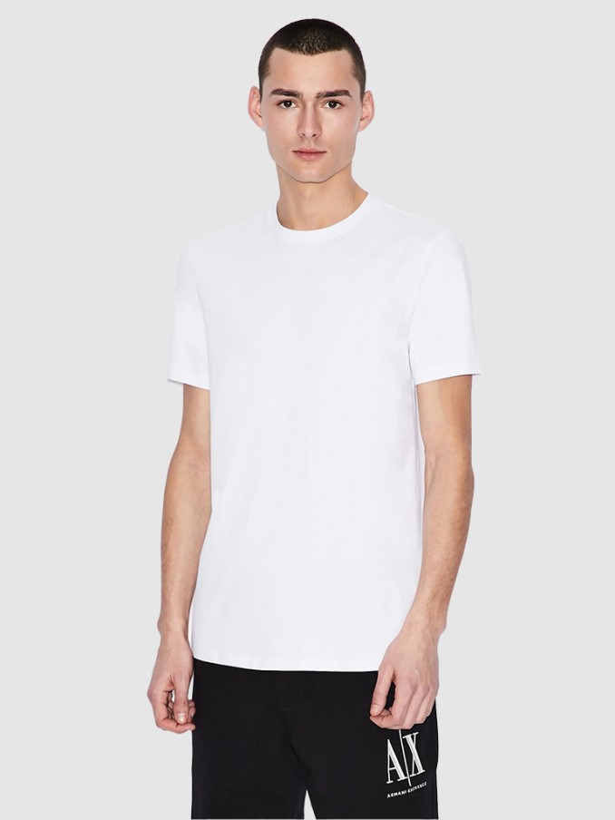 Camiseta Hombre Blanco Armani Exchange