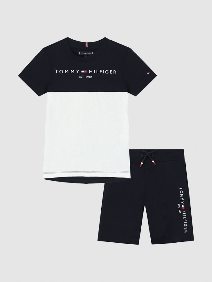 Conjunto T-Shirt E Calo Menino Tommy Hilfiger