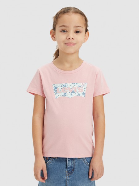 T-Shirt Girl Rose Levis