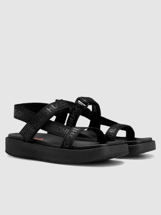 Sandalias Mujer Negro Hugo Boss