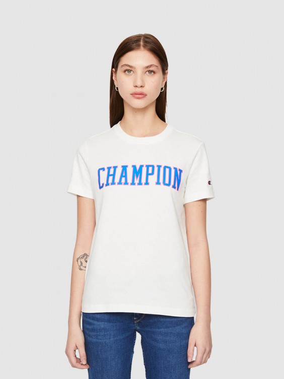 T-Shirt Woman Champion White Mellmak