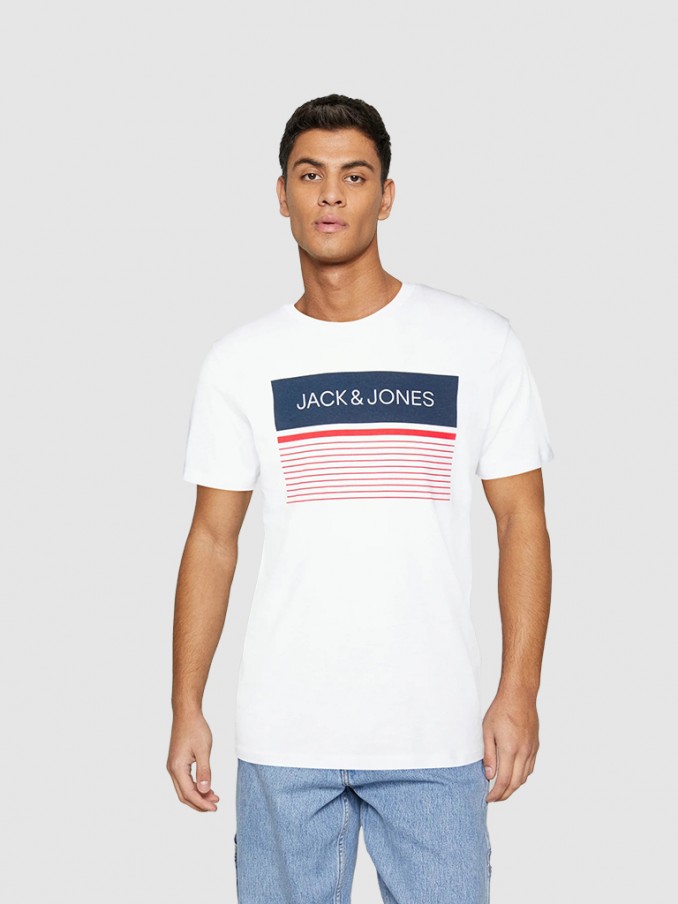 Camiseta Hombre Blanco Jack & Jones