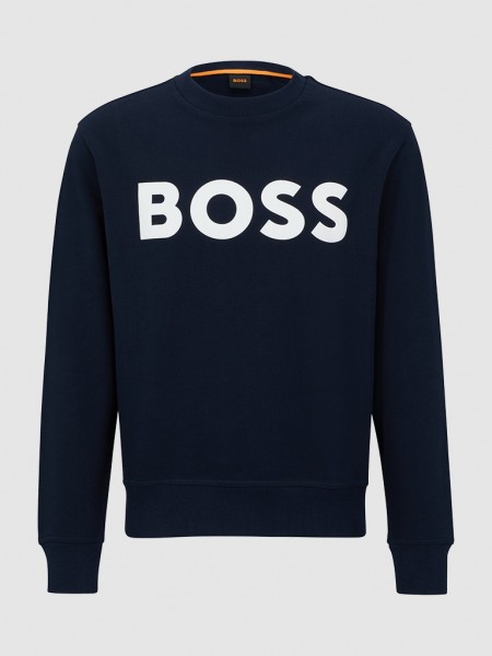 Sweatshirt Homem Basic Boss Orange