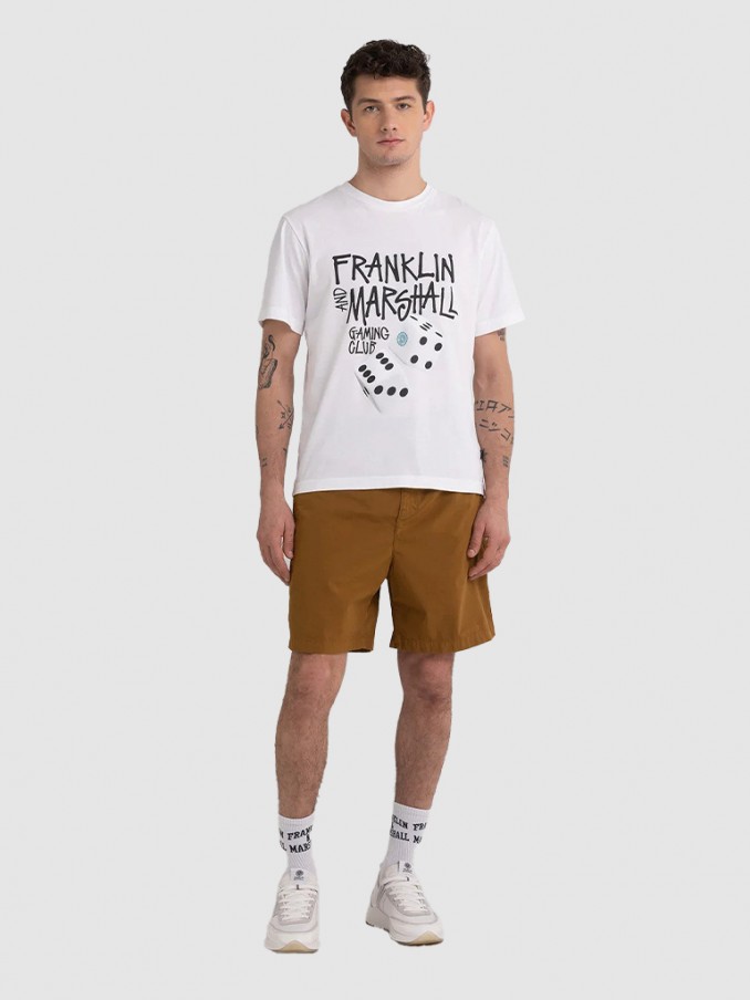 T-Shirt Man White Franklin Marshall