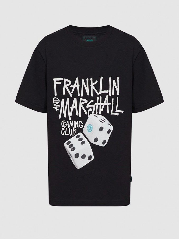 Camiseta Hombre Negro Franklin Marshall