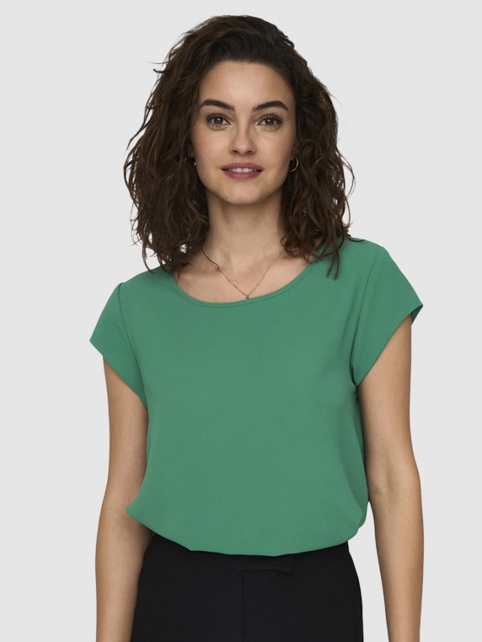 T-Shirt Woman Light Green Only