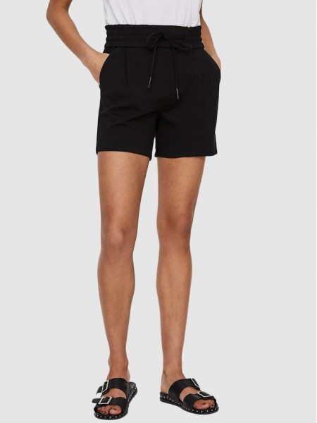 Pantalones Cortos Mujer Negro Vero Moda