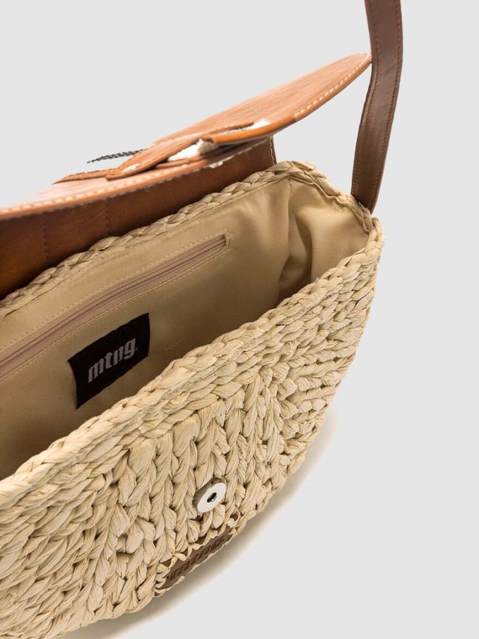 Handbag Woman Beige Mtng