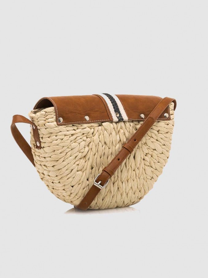 Handbag Woman Beige Mtng