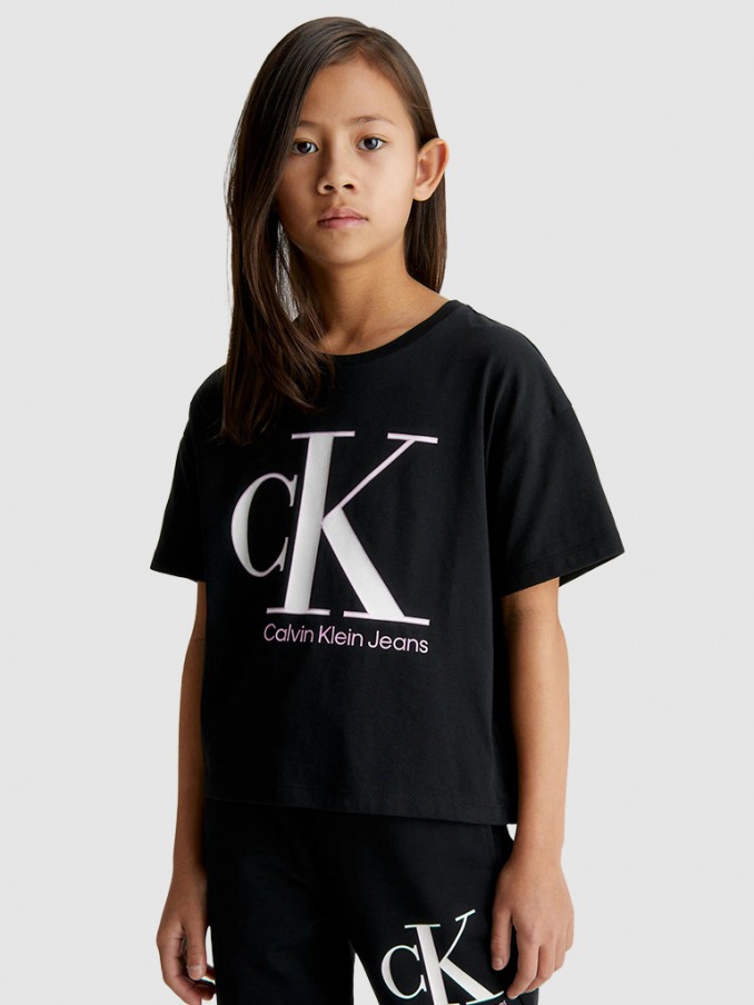 Camiseta Nia Negro Calvin Klein