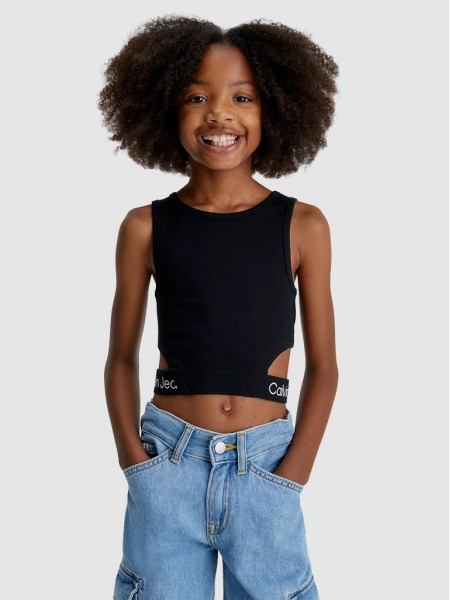 Shirt Girl Black Calvin Klein