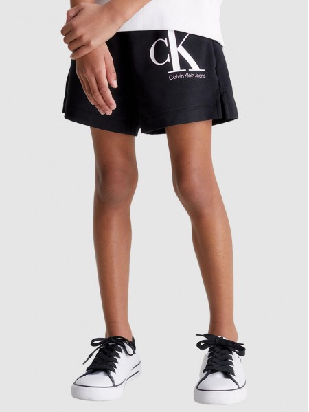 Shorts Girl Black Calvin Klein