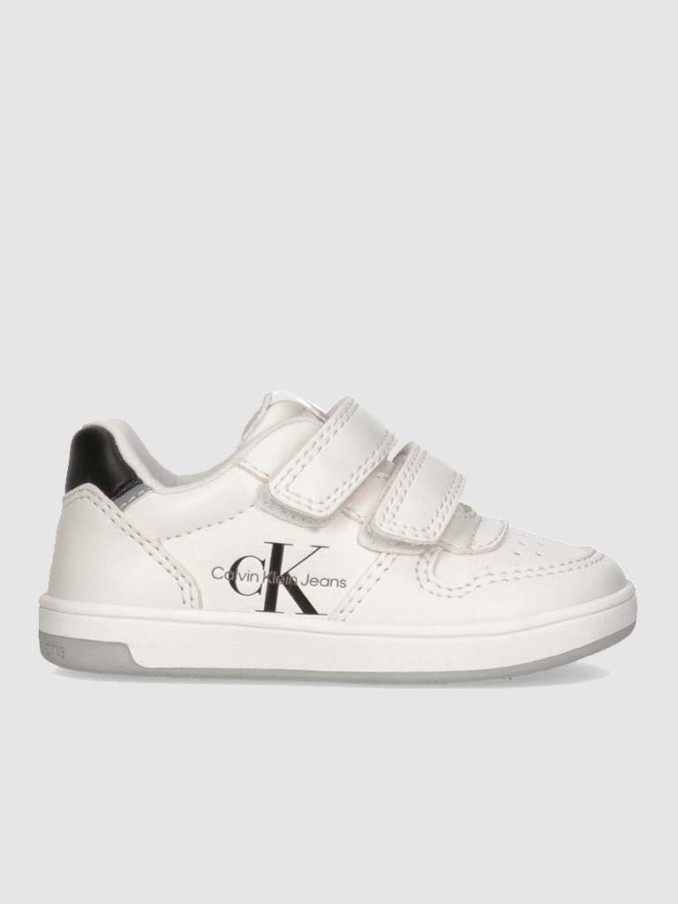 Sneakers Boy White Calvin Klein