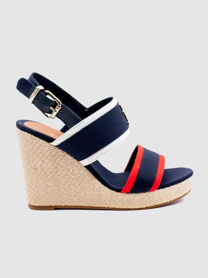 Sandals Woman Navy Blue Tommy Jeans