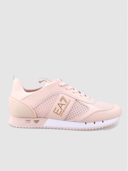 Tenis Mujer Rosa Ea7 Emporio Armani