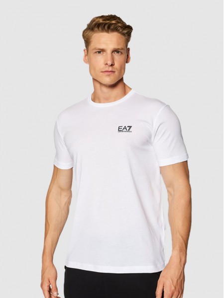 Camiseta Hombre Blanco Ea7 Emporio Armani