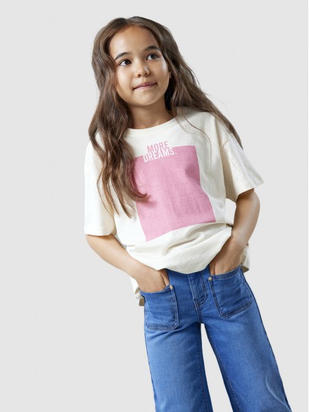 T-Shirt Girl Rose Name It