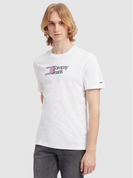 T-Shirt Man White Tommy Jeans