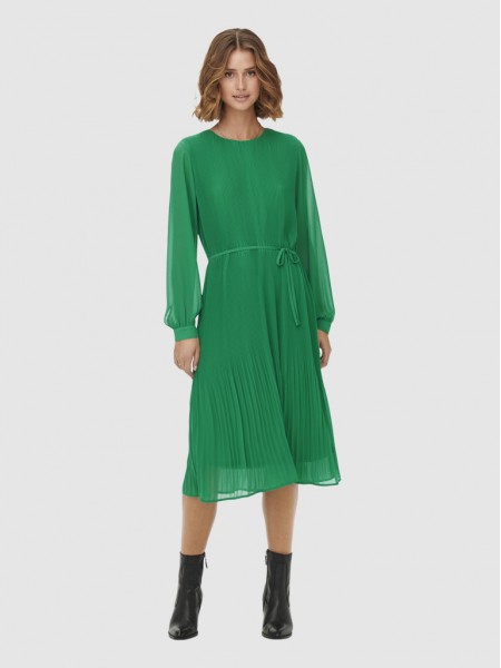 Dress Woman Green Jacqueline de Yong