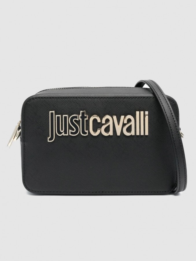 Bolsa Mulher Lettering Just Cavalli Preto - 74RB4B82.2 | Mellmak