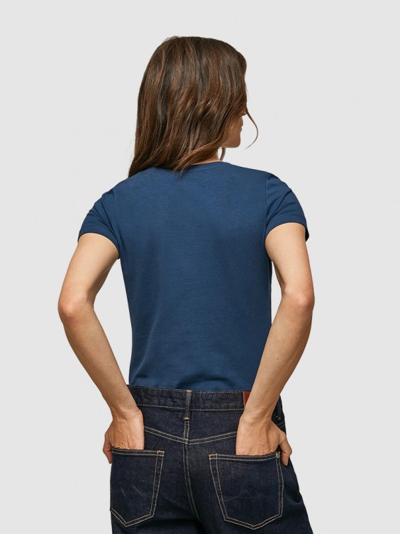 Camiseta Pepe Jeans Nina marino mujer