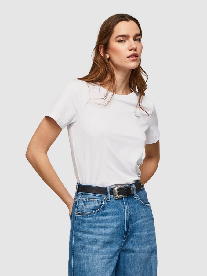 Camiseta Mujer Blanco Pepe Jeans London
