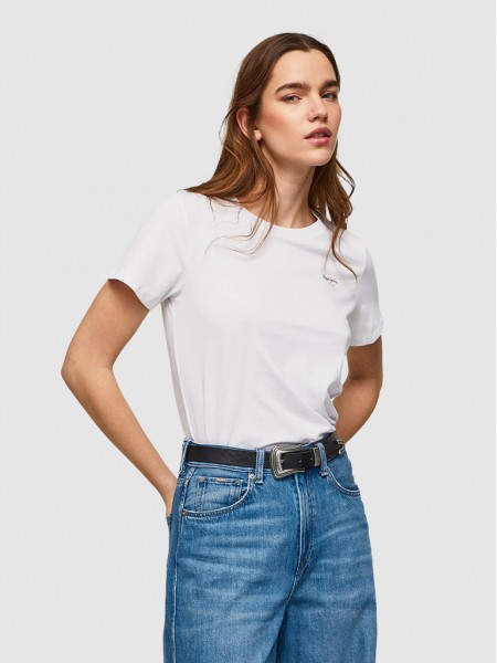 T-Shirt Woman White Pepe Jeans London