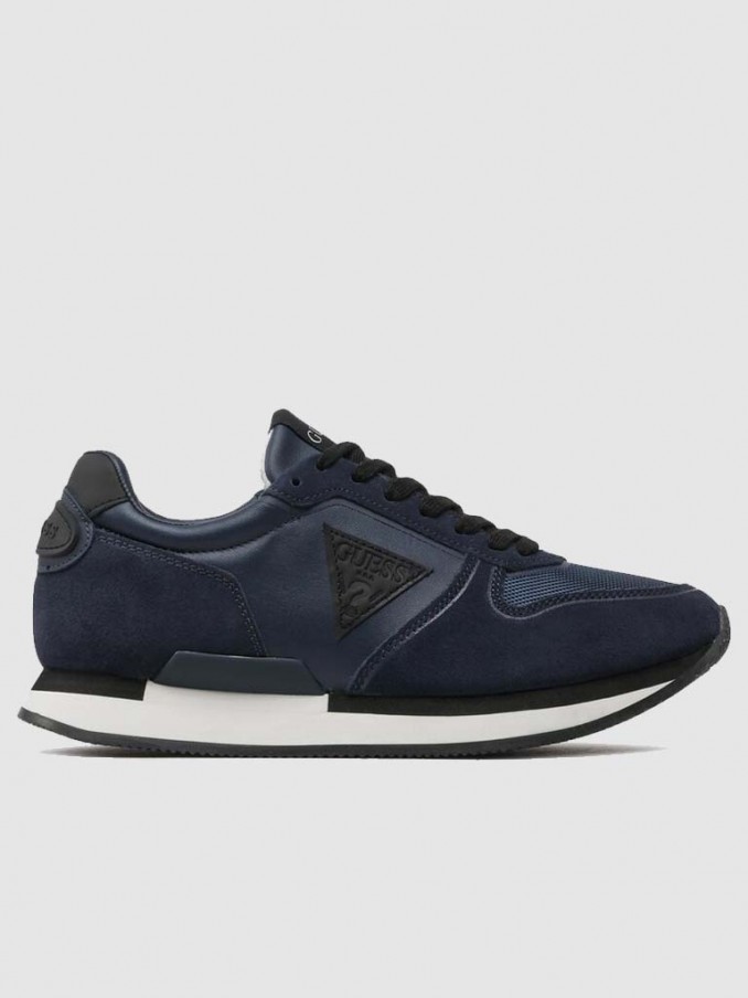 Tenis Hombre Azul Marino Guess