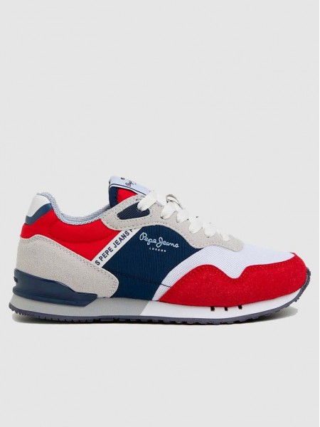 Sneakers Boy Red Pepe Jeans London