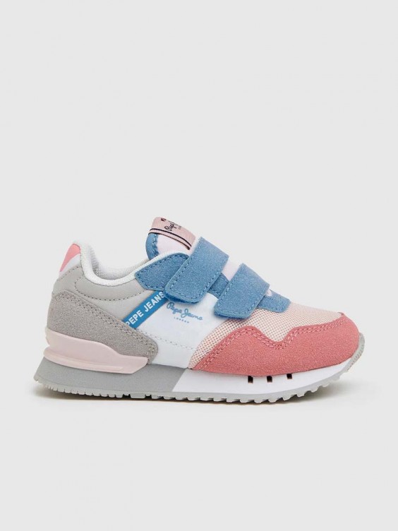 Pepe Jeans London Pepe Shoes Baby Sneakers Girl Rose Pepe Jeans
