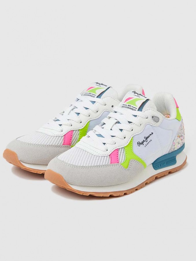 Sapatilha Menina Brit Neon Pepe Jeans