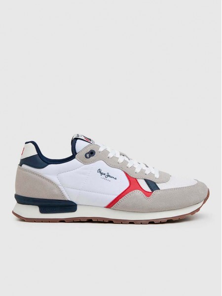 Sneakers Man White Pepe Jeans London