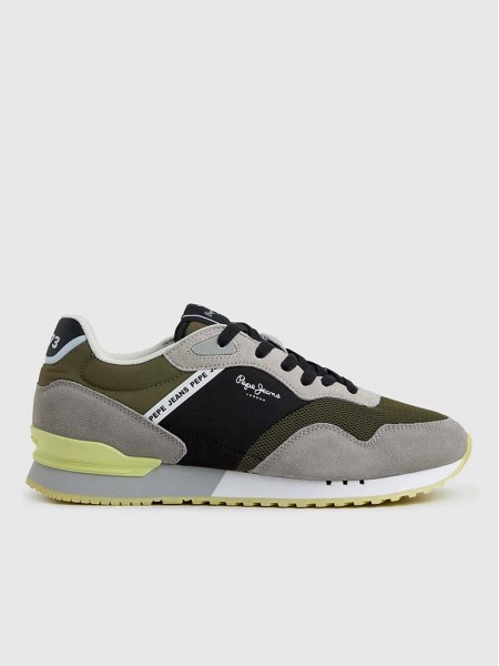 Sneakers Man Green Pepe Jeans London