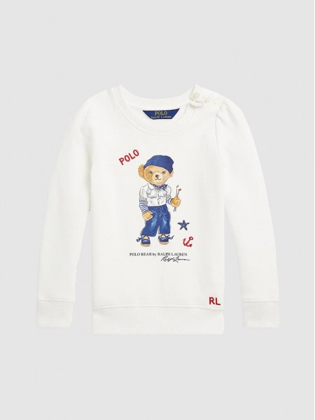 Sweatshirt Menina Bear Ralph Lauren