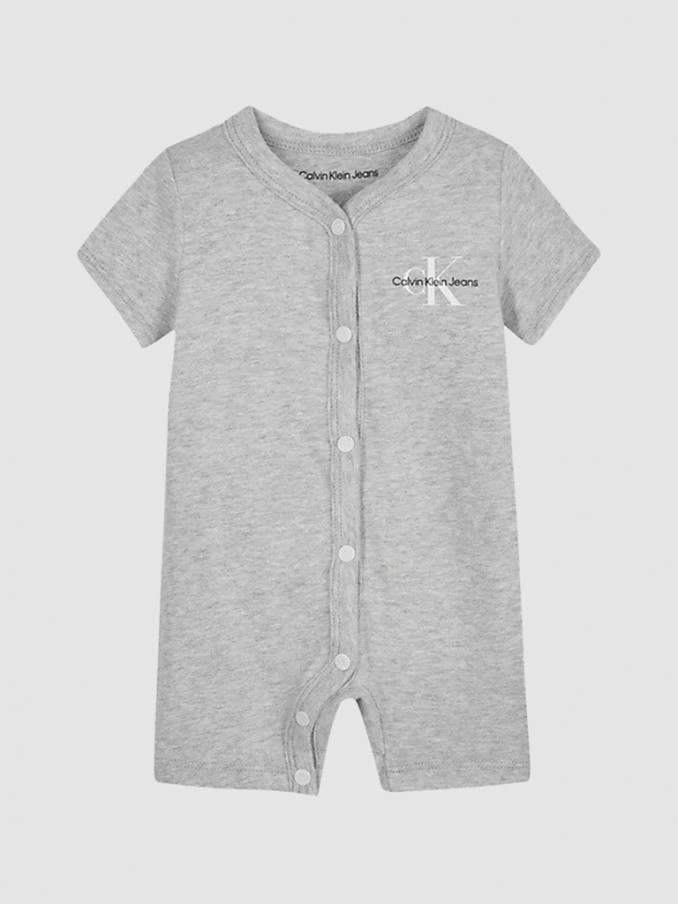 Babygrow Beb Menino Monogram Calvin Klein