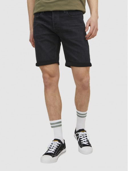 Pantalones Cortos Hombre Negro Jack & Jones