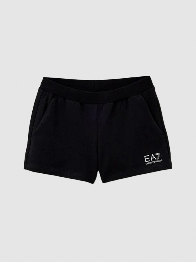 Shorts Girl Black Ea7 Emporio Armani