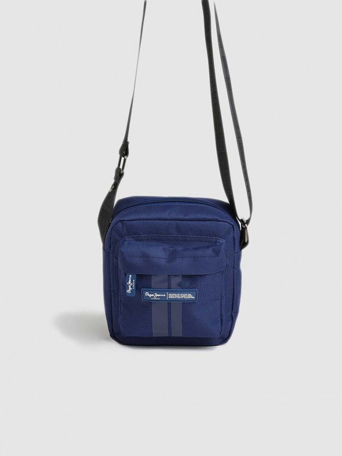 Handbag Man Navy Blue Pepe Jeans London