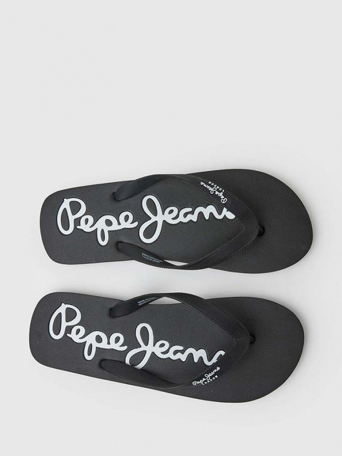 Flip Flops Man Black Pepe Jeans London