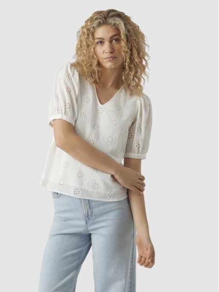 Blusa Mujer Blanco Vero Moda