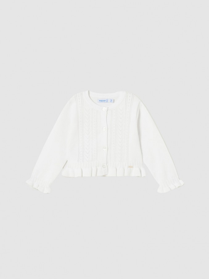 Jacket Baby Girl White Mayoral