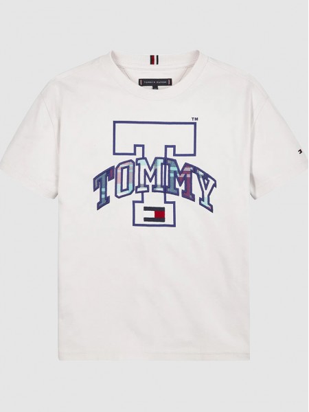 T-Shirt Boy White Tommy Jeans Kids