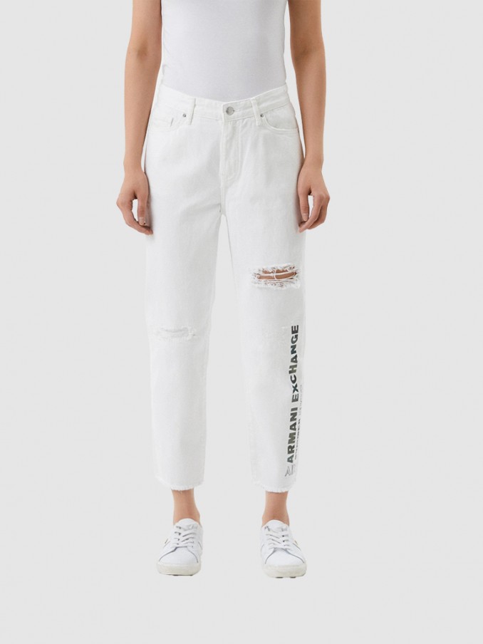 Jeans Woman White Armani Exchange