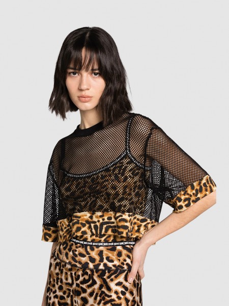 Top Mulher Print Leo Just Cavalli