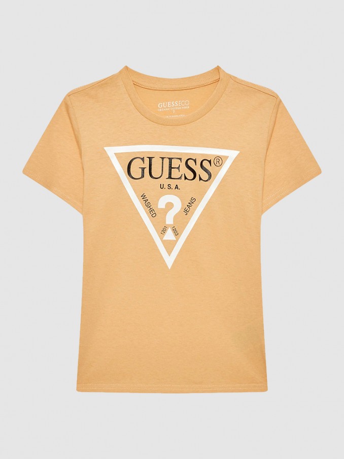 Camiseta Nio Naranja Guess
